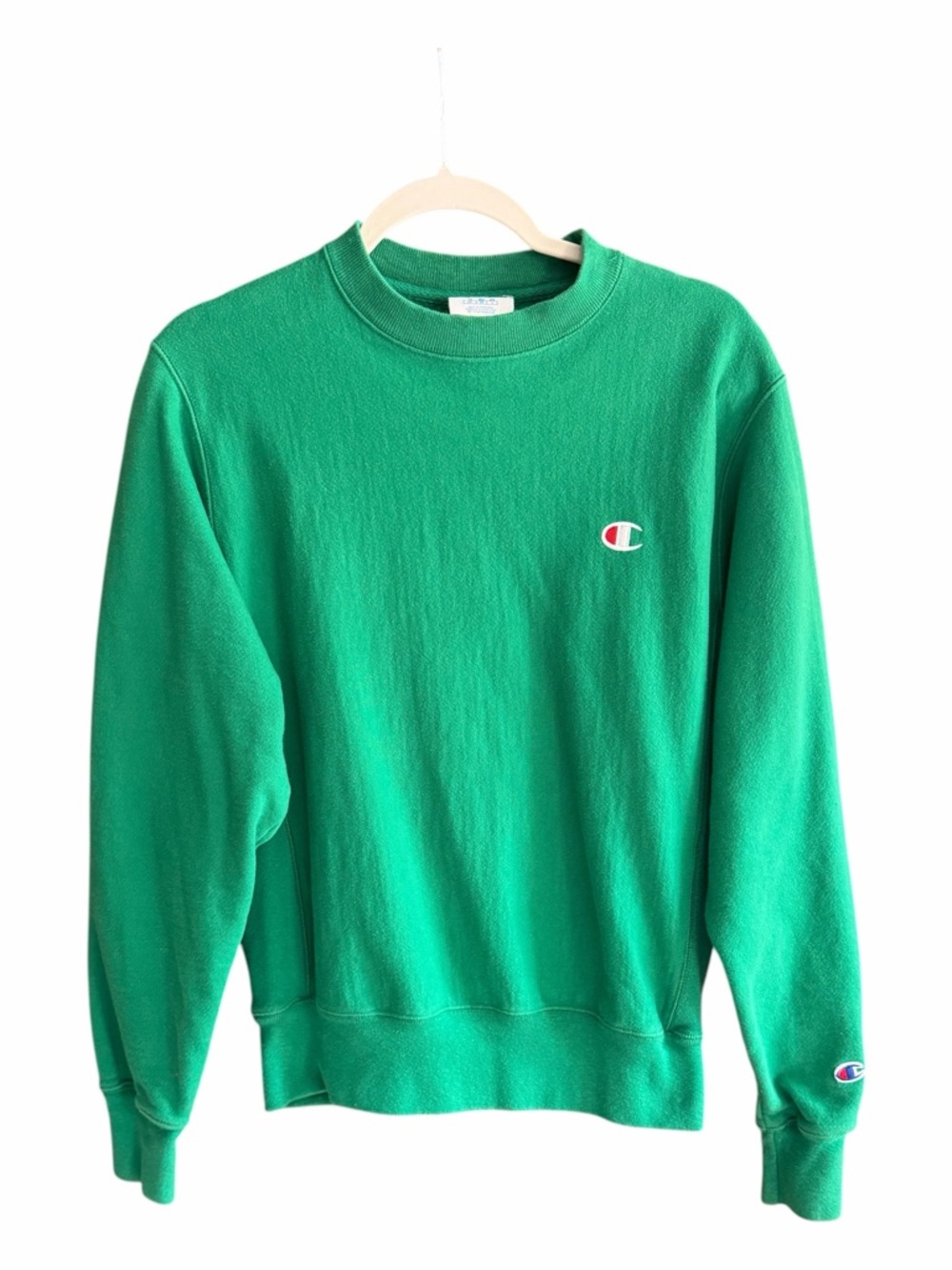 CHAMPION Reverse Weave Crewneck Sweatshirt Kelly Green Y2K S‎
